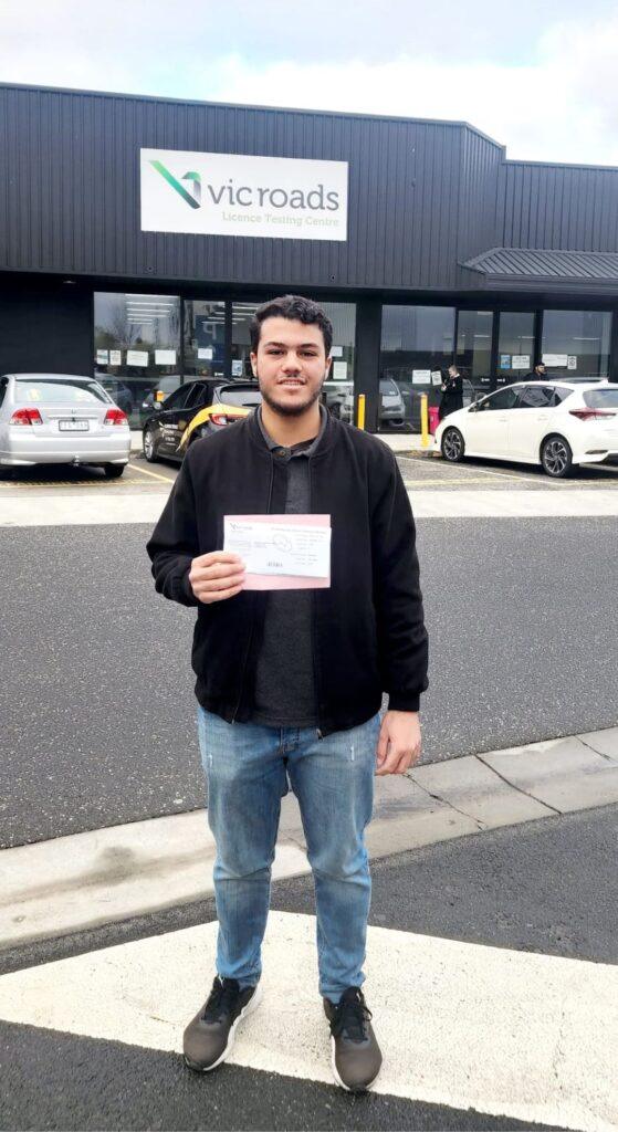 Mohammad Abdullah passed from vicroads Pakenham East by Budget Driving School