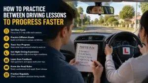 How to Practice Between Driving Lessons to Progress Faster